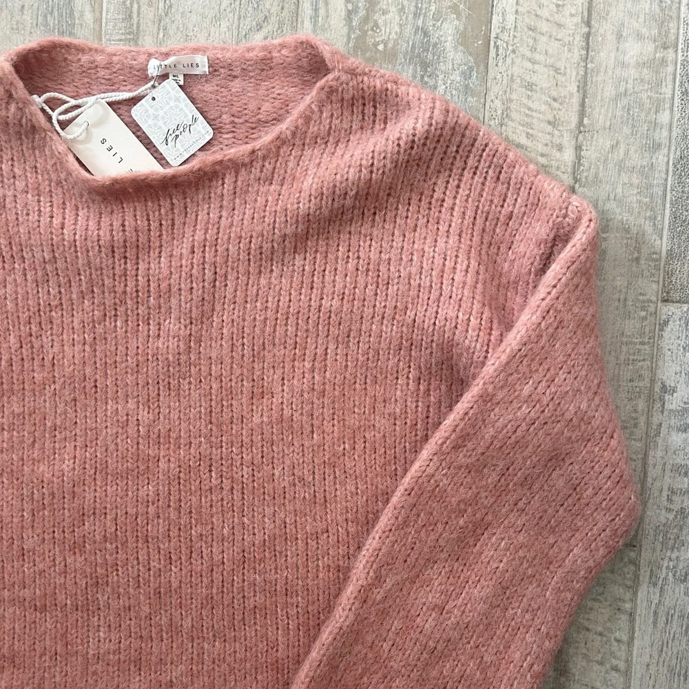Free people little lies pink/ rose sweater - Picture 3 of 5